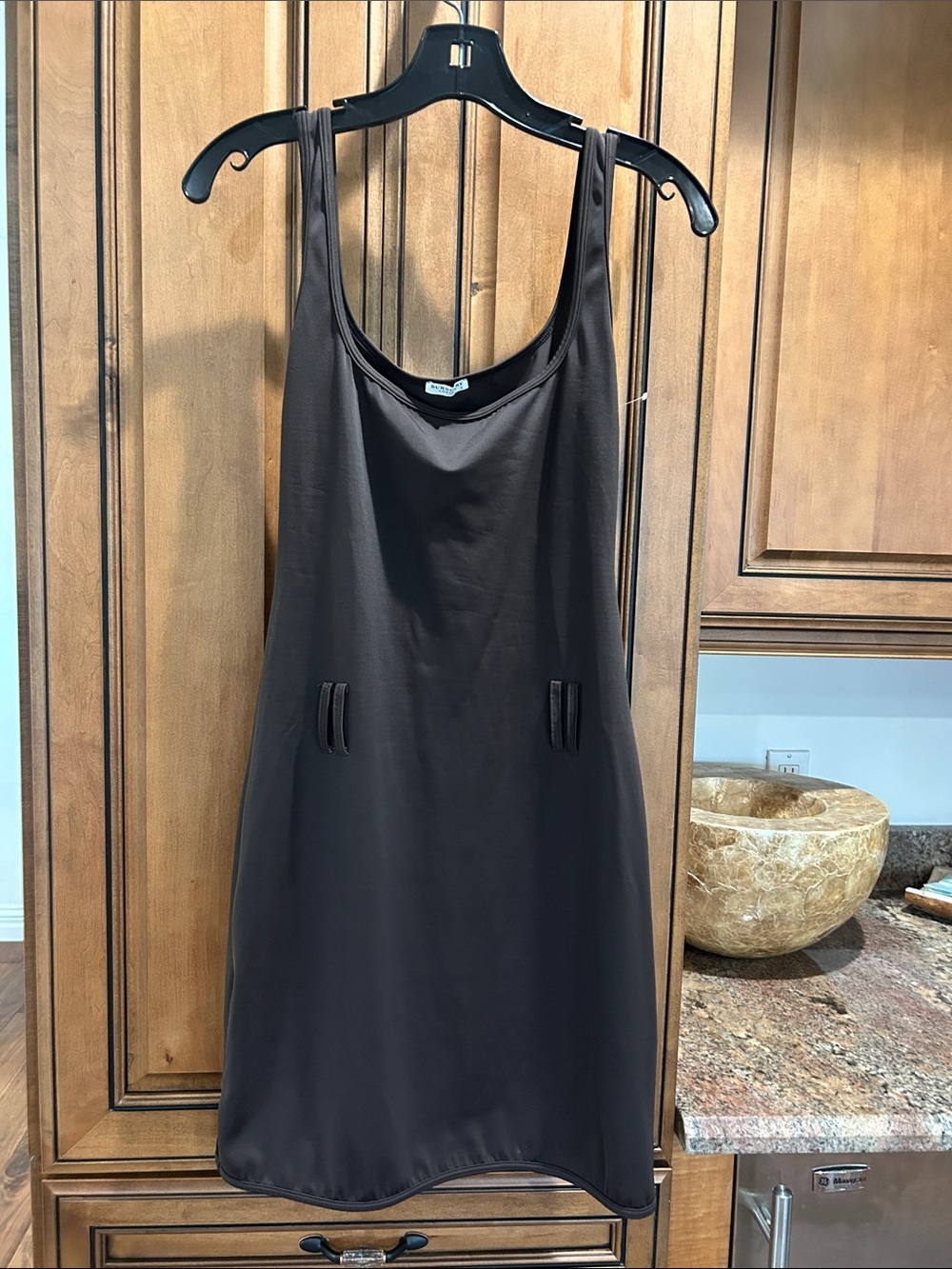 Burberry Brown Mini Slip Dress